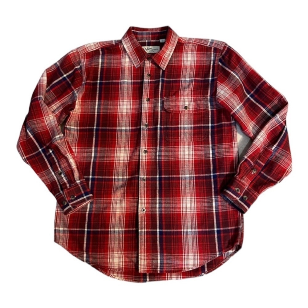 Orton Brothers Clothing Co Flannel Button Down Shirt Size M